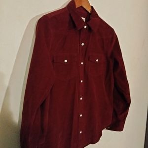Vintage red corduroy buttondown